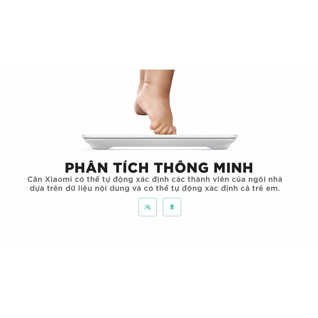 Cân sức khỏe thông minh Xiaomi Millet Scale 2 Bluetooh 5.0 cao cấp, chính xác thế hệ mới nhất