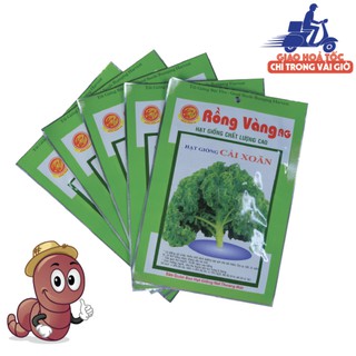 [HẠT GIỐNG CẢI XOĂN XANH - CẢI XOĂN KALE] chất lượng hạt giống nảy mầm cao, ngon, giòn