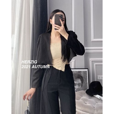 Áo vest cổ V croptop không cúc - A3184 | BigBuy360 - bigbuy360.vn