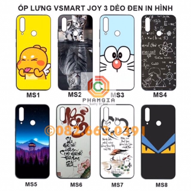 Ốp lưng vsmart joy 3 dẻo đen in hình đẹp, bền (P4)
