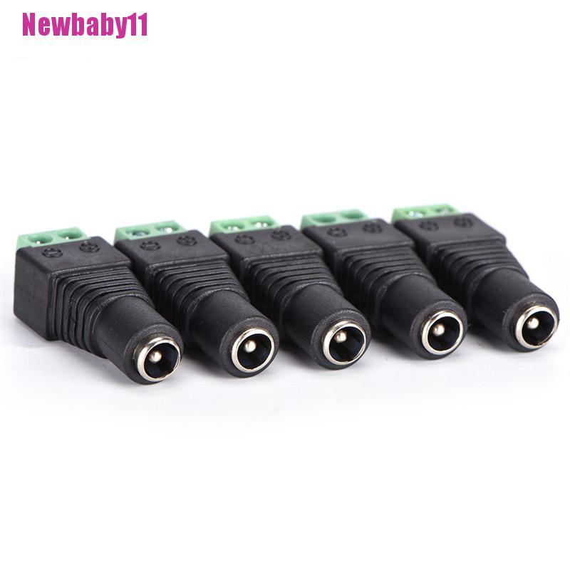 Bộ 5 Đầu Nối Nguồn Dc 12v Cho Dây Đèn Led | BigBuy360 - bigbuy360.vn