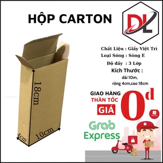 Hộp Carton 10x4x18cm, Hộp Carton đóng hàng