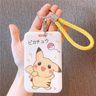 Ví Đựng Thẻ Họa Tiết Pikachu / Xe Buýt / Thẻ ID Đáng Yêu Dành Cho Học Sinh Doraemon