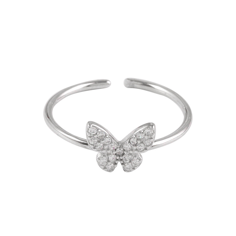 Korean Style Simple Butterfly Ring For Women