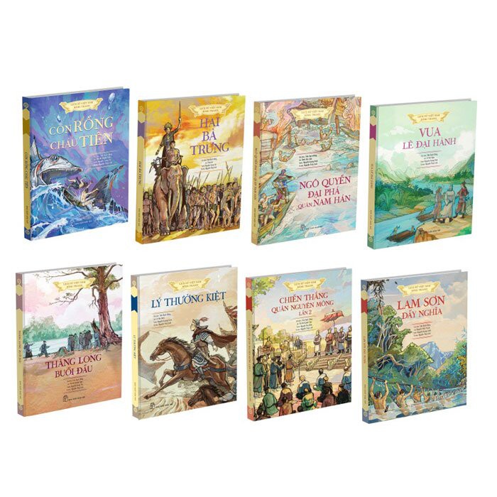 Sách-Combo LSVN bằng tranh (bản màu) - Hộp 8 cuốn - NXB Trẻ