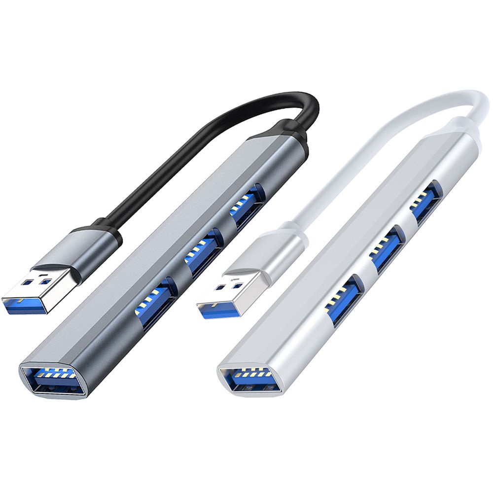 Ổ cứng mở rộng 4 cổng USB 3.0 tốc độ cao bằng hợp kim nhôm cho laptop