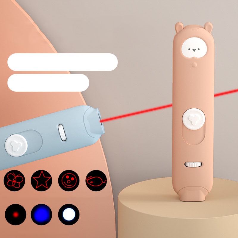Đèn Laser Cho Mèo Đa Năng Laser 5 Hình, UV, Đèn Pin + Cần Câu LS023 MIAOCAT