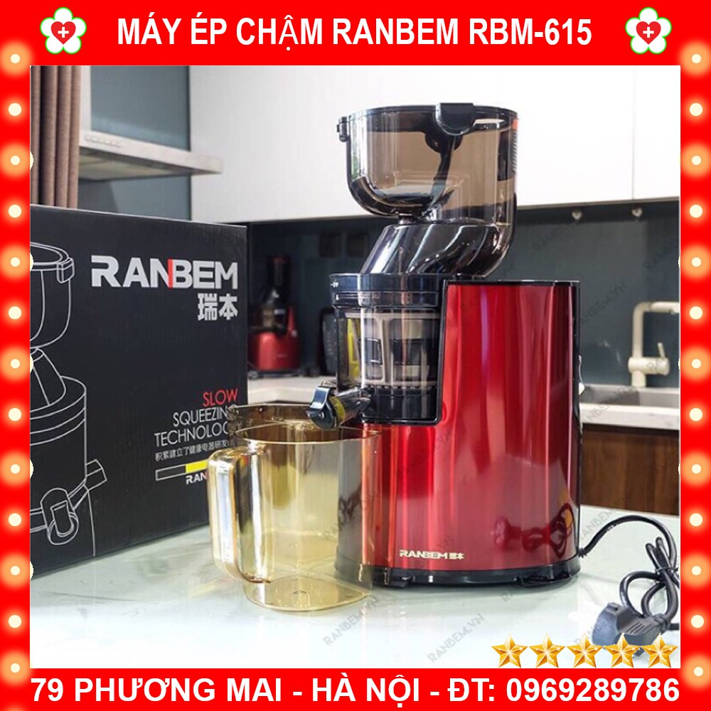 Máy Ép Hoa Quả Tốc Độ Chậm Ranbem RBM-615 (Hiệu Quả, Chất Lượng)