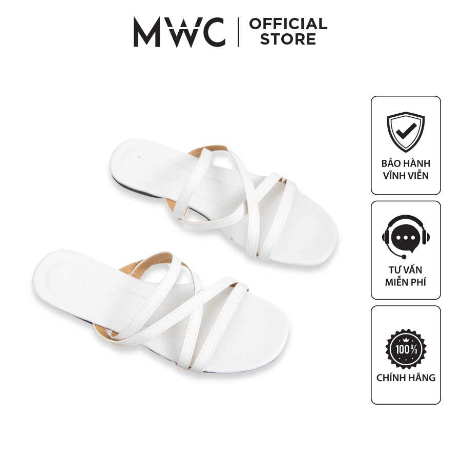 Dép MWC 3486 - Dép Đế Bệt Quai Mảnh Siêu Xinh, Dép Nữ Quai Đan Dây Cá Tính Sành Điệu