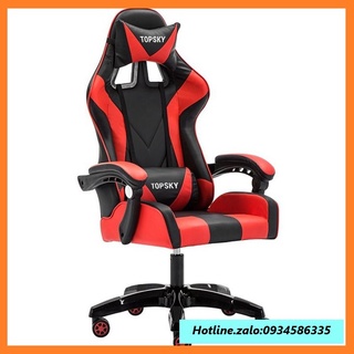 [Rẻ Vô Địch]Ghế Gaming Topsky Chính Hãng, Ghế Chơi Game Cao Cấp Kèm Mát Xa Lưng Đa Năng