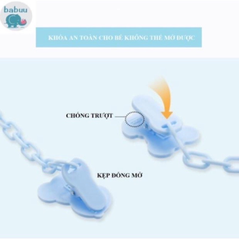 [HCM-GIÁ RẺ] Túi nhai ăn dặm chống hóc cho bé BABUU, KICHILACHI, GB BABY, SAMI. Kèm dây xích và 2 núm.