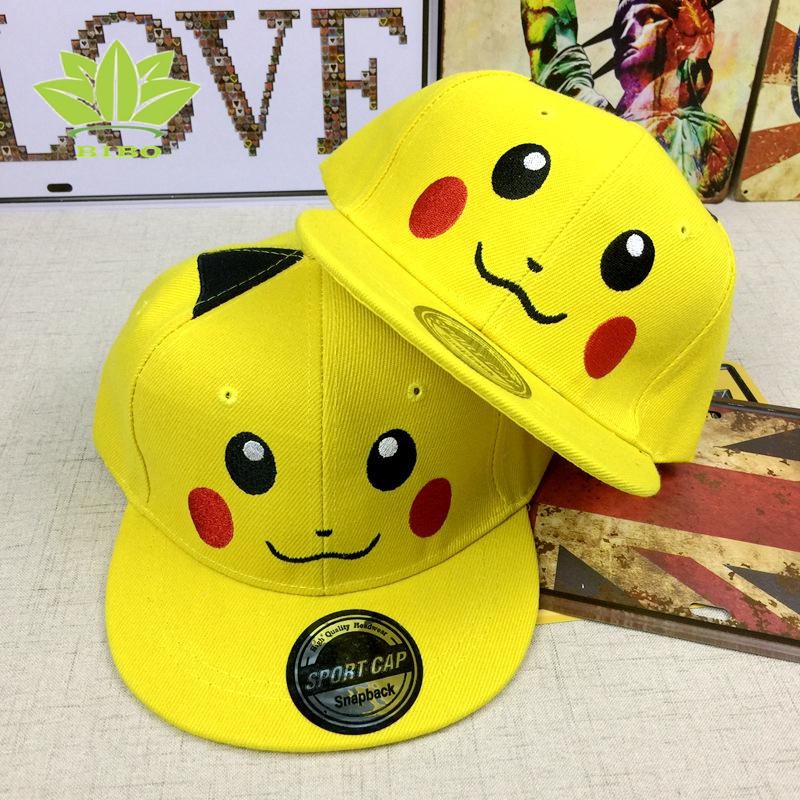 BIBO Children Baseball Cap Pikachu Pokemon Cartoon Sun Hat Kid Gift Mũ trẻ em