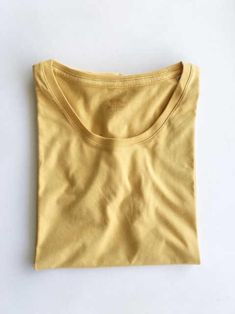 ÁO THUN NỮ 100% COTTON GOLD RHINO MÀU VÀNG NGHỆ
