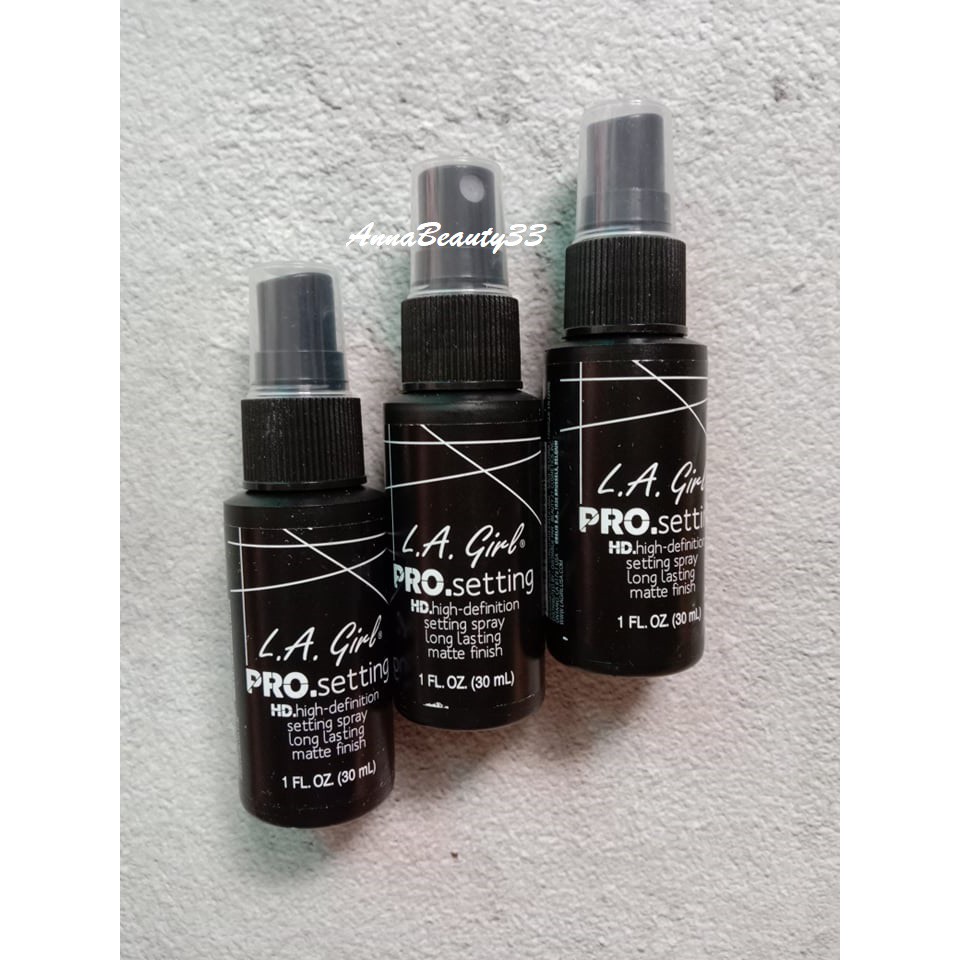 [ Ảnh Chụp Thật / Free Ship ] Xịt khóa lớp trang điểm LA Girl HD Pro Setting 30ml | BigBuy360 - bigbuy360.vn