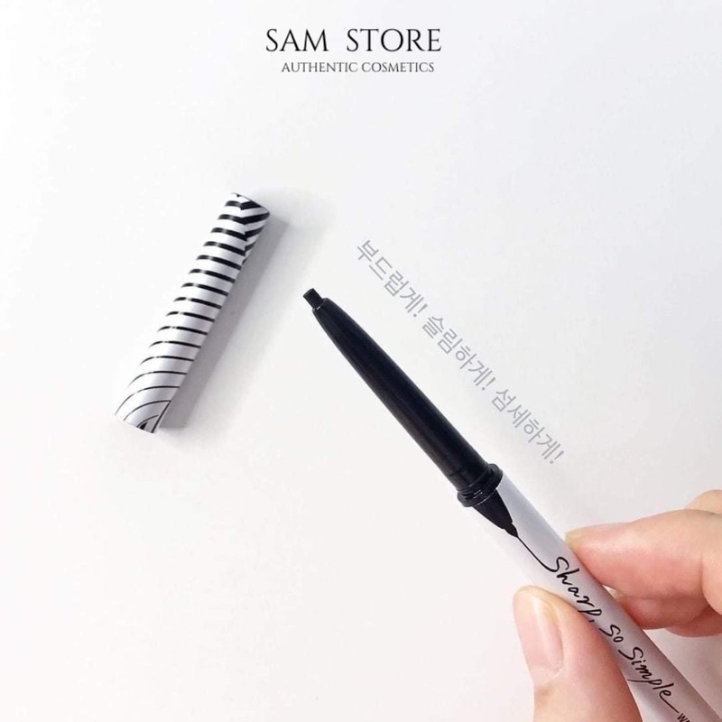 Chì kẻ mí mắt Clio Sharp So Simple Waterproof Pencil Liner dạng sáp chính hãng