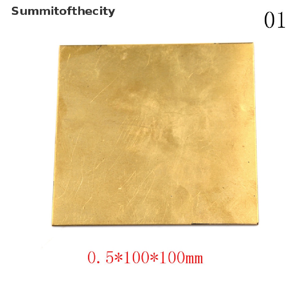 Tấm lá đồng thau dày 0.5mm/0.8mm/1mm/2mm 100X100mm DIY