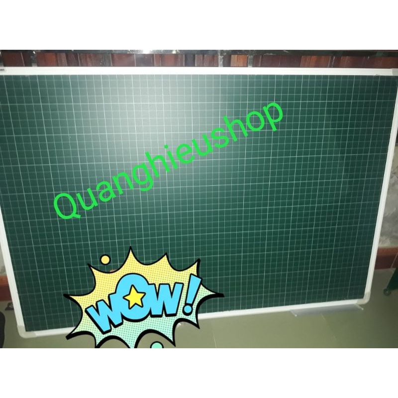 BẢNG TỪ XANH 80 x 120cm KẺ Ô LY TIỂU HỌC CAO CẤP TẶNG KÈM NAM CHÂM + LAU BẢNG