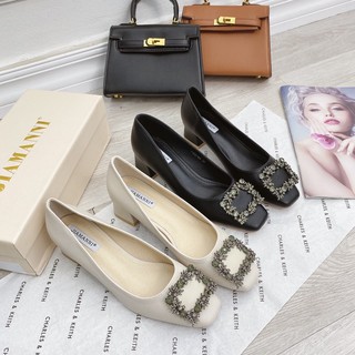 Giầy búp bê da mũi đá jiamanni 2màu fullbox