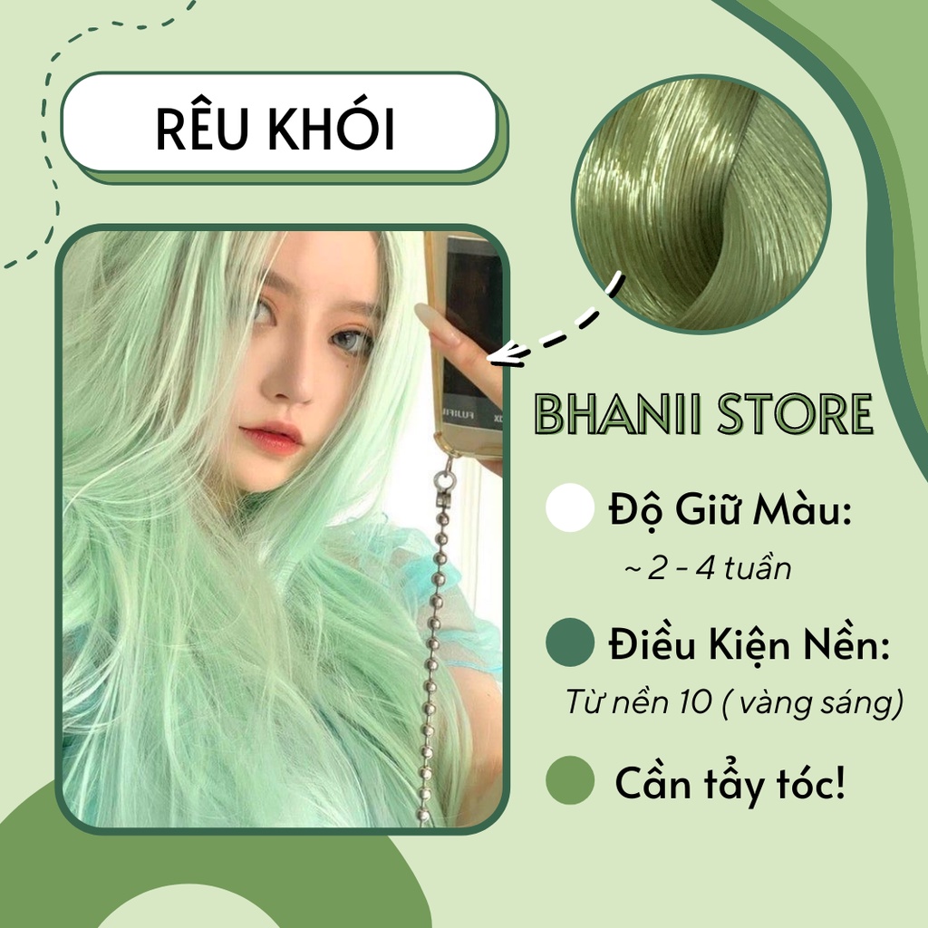 Thuốc nhuộm tóc Tone Màu Xanh bhanii store