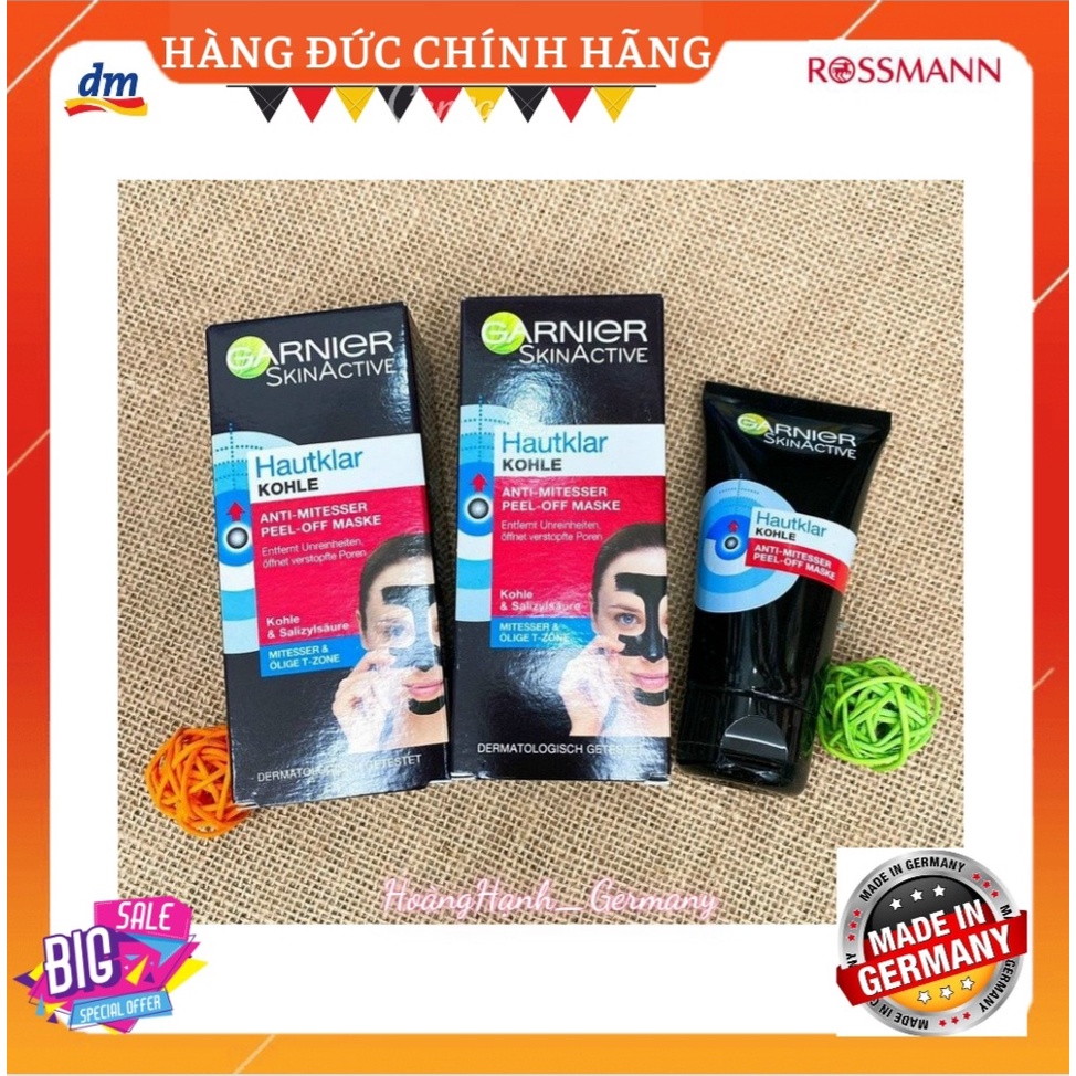 Kem lột mụn đầu đen và lột mụn cám than tre Garnier