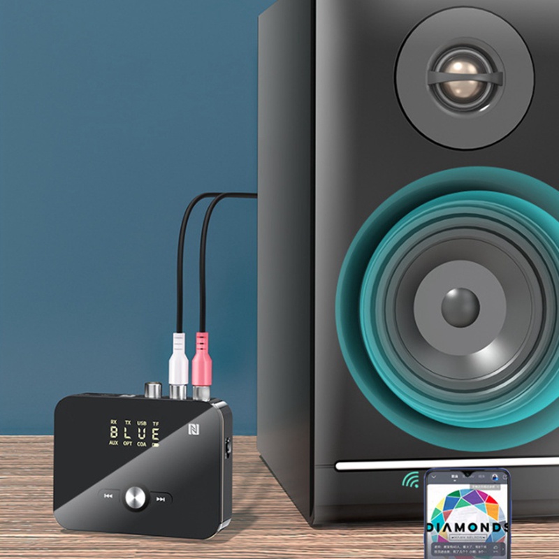 Thiết bị thu phát âm thanh Bluetooth 5.0 RCA APTXLL 3.5mm AUX M8