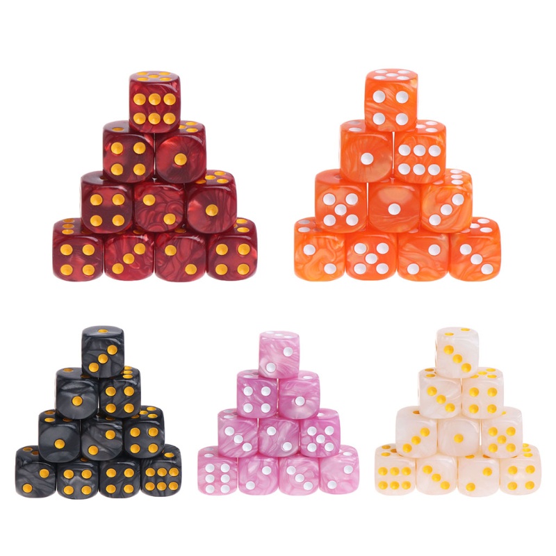 Bộ 10 viên xí ngầu acrylic đa diện cho board game TRPG