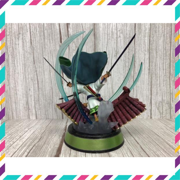 Mô Hình Zoro Wano ChiBi OnePiece, Hàng Cao Cấp Siêu Đẹp - Cao 13cm - Tượng Figure