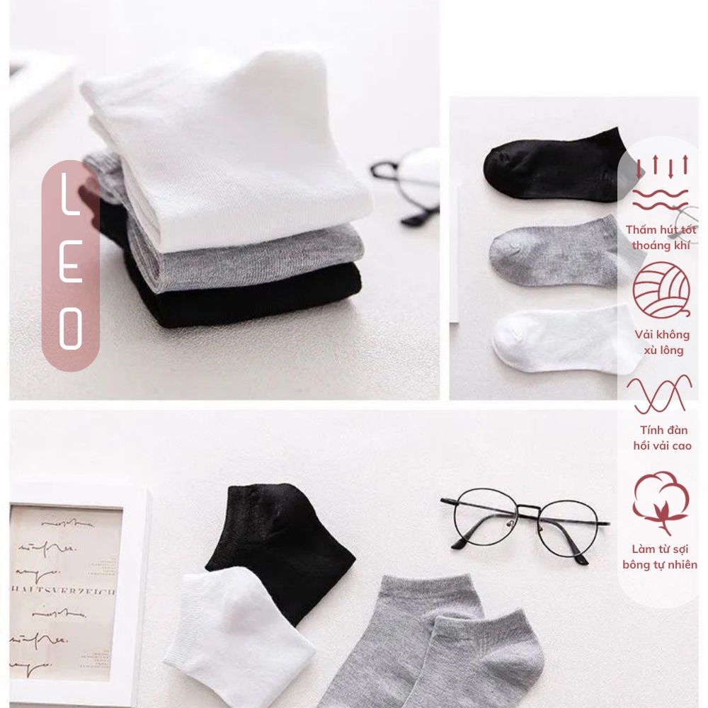 Tất nam nữ, vớ nam nữ cotton tự nhiên khử mùi tốt thoáng khí