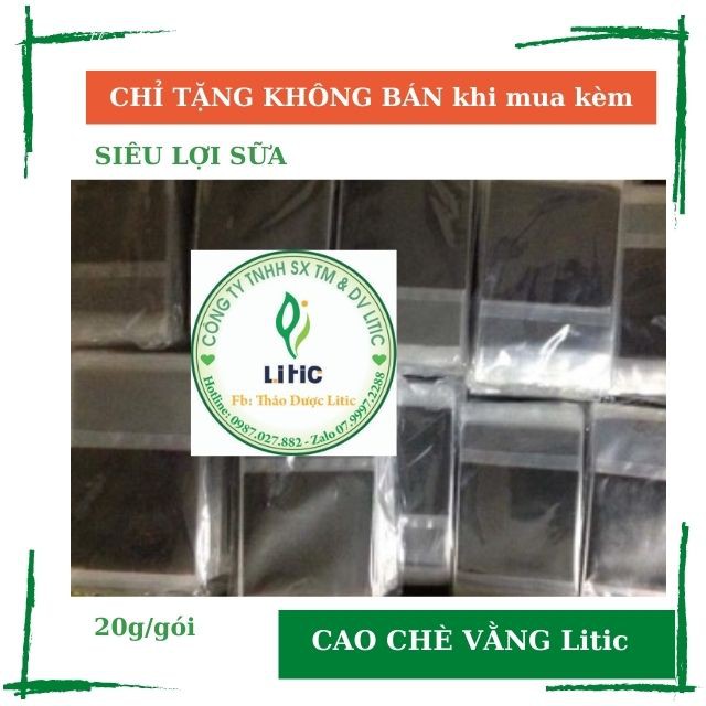 [Mã LT50 giảm 50k đơn 250k] [SIÊU LỢI SỮA] 1 Miếng Cao chè vằng sẻ LITIC hàng chuẩn loại 1