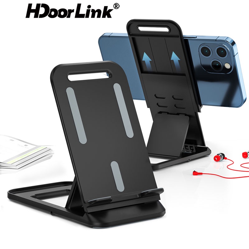 Giá Đỡ Điện HdoorLink Thoại/Máy Tính Bảng Để Bàn Có Thể Điều Chỉnh Gấp Gọn Cho iP Android