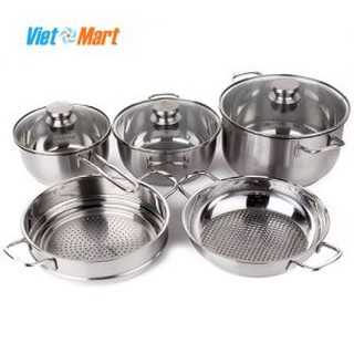 Bộ nồi fivestar 5 món nắp kính