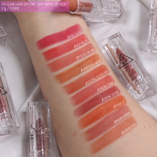(TL HSD) Son 3CE Soft Matte Lipstick 3CE Clear Layer Edition 3.5g