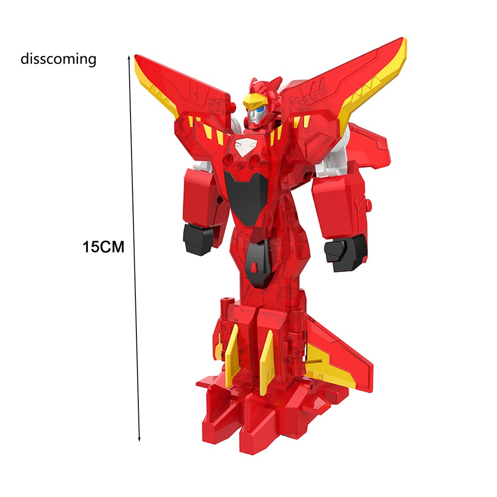 Set 2 Đồ Chơi Xe Hơi Biến Hình Robot Bằng Nhựa Có Nam Châm Cho Bé Trai