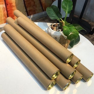 ống Giấy Tube đựng tranh liễn - poster, bản vẽ... đường kính 55mm, có nắp 2 đầu