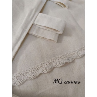 rèm canvas mỏng phối ren 1.6x2m