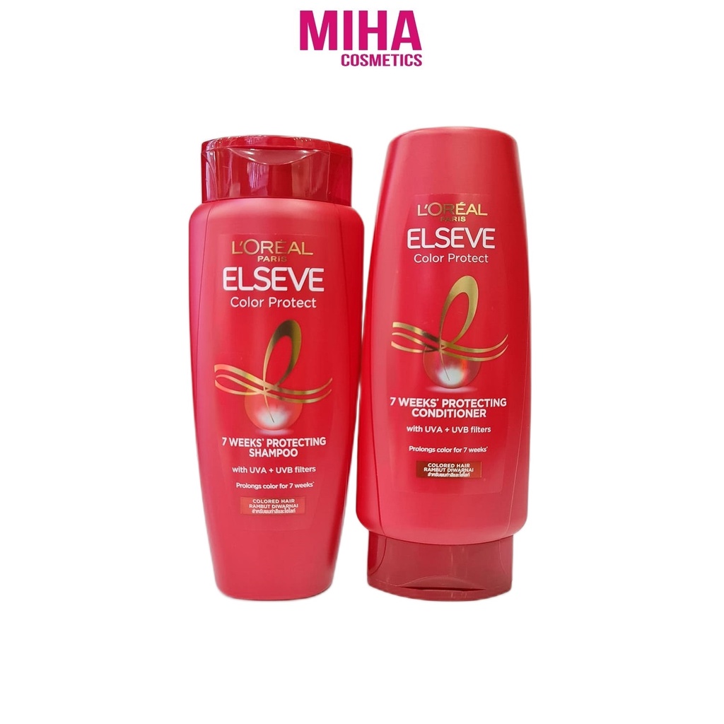 Dầu Gội Dầu Xả Giữ Màu Nhuộm Loreal Elseve 280ml Mẫu Mới