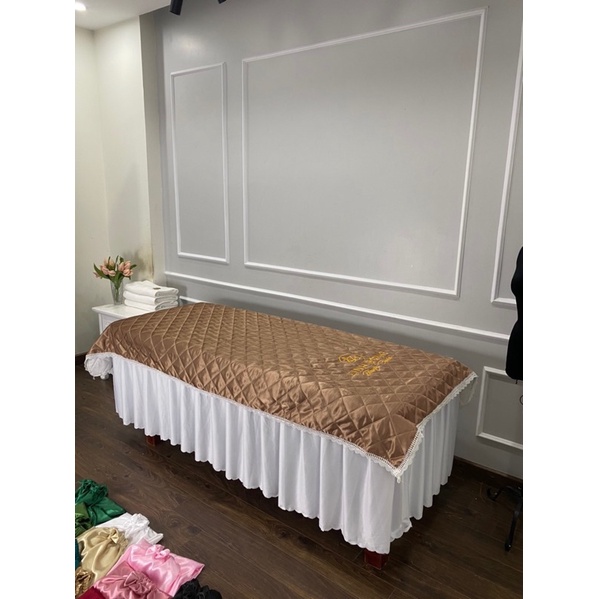 Tấm phủ lụa  chần bông kích thước 110x220. bảng màu ảnh cuối