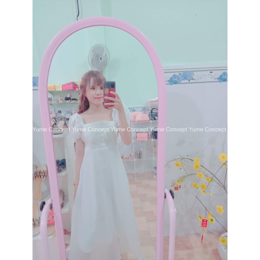 Đầm Dự Tiệc Công Chúa Tay Phồng Nút | BigBuy360 - bigbuy360.vn
