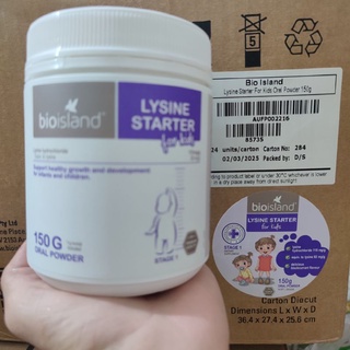 (Mẫu mới)Bột Lysine Bio Island phát triển chiều cao cho bé từ 6 tháng tuổi (Date mới 3nhất)