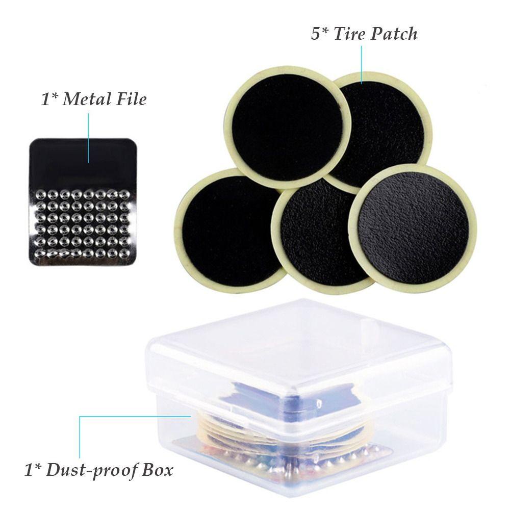 Bộ 2 Miếng Vá Lốp Xe Màu Đen Nhanh Khô Không Keo Tiện Lợi