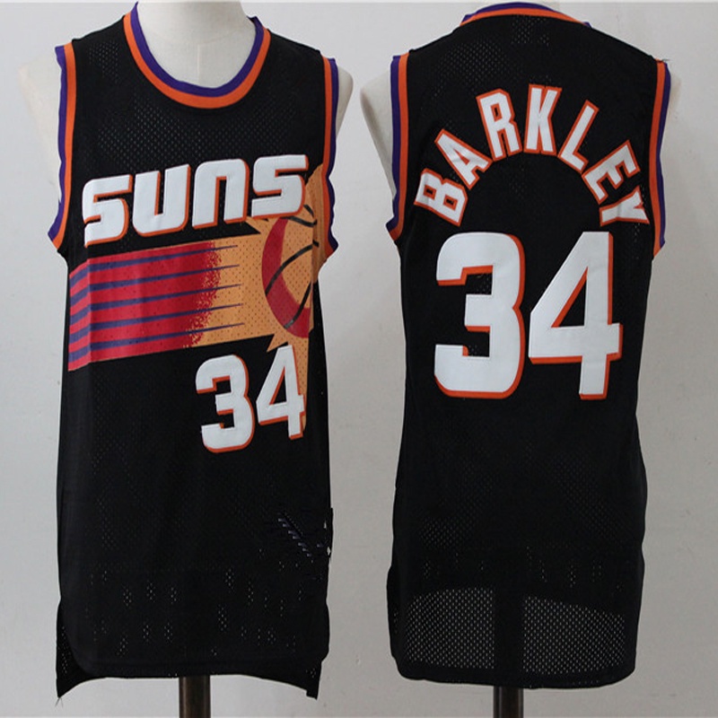 Bộ Quần Áo Bóng Rổ Nba Thêu Hình Phượng Hoàng Suns # 13 Nash # 34 Barkley