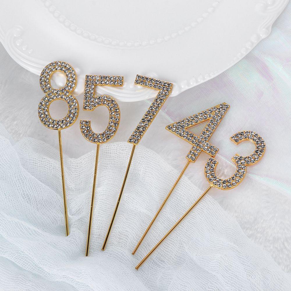 Topper Cắm Bánh Kem Chữ Số 0-9 &quot;Trang Trí Tiệc Cưới Sinh Nhật