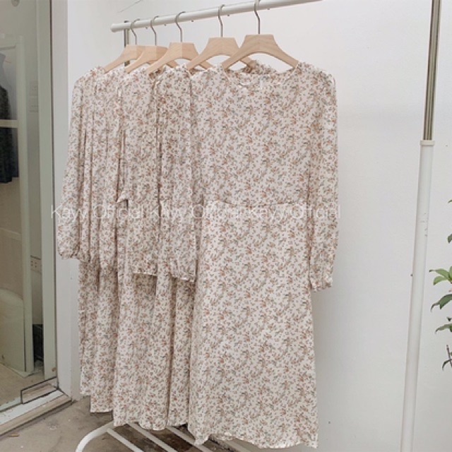 Váy Hoa Nhí Vintage Có Sẵn