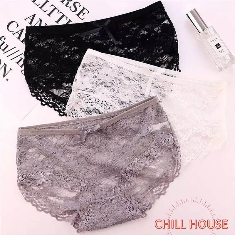 Combo 10 Quần Lót Ren Hoa HÀNG MỚI VỀ QL3 - CHILLHOUSE