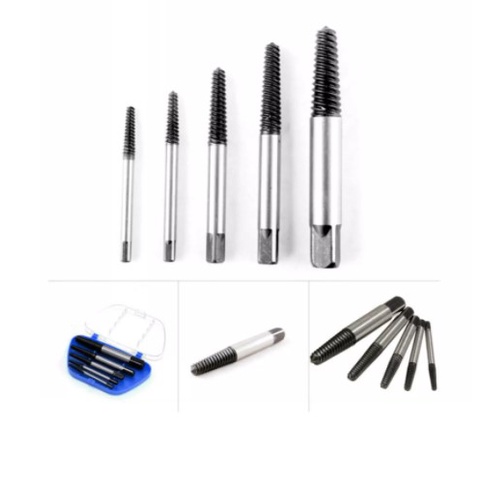 Cách lấy ốc vít bị gãy ,buloong bị gãy , bộ mũi khoan ngược ren 5 mũi Kingtony