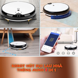 ROBOT PHIÊN BẢN QUỐC TẾ 4.0 -Hút Bụi + Lau Khô + Lau Ướt + Quét + Cảm Ứng Từ Xa 55136 - 5 IN