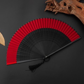 Quạt Gấp Cổ Trang Hanfu Trơn Nhật Bản - Do_luu_niem
