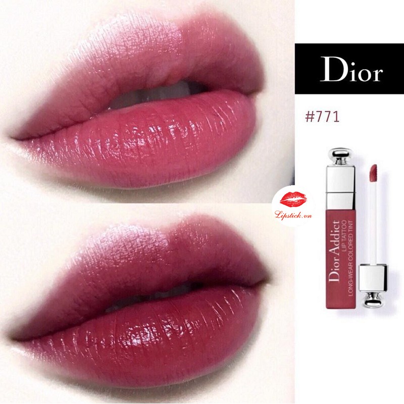 [Chính hãng] Son Dior Addict Lip Tattoo 771 Natural Berry Màu Đỏ Berry