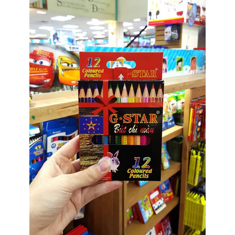 Bút chì màu Gstar -12 màu ngắn