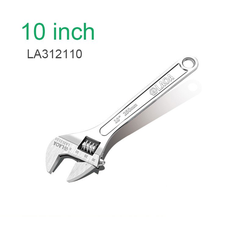 Mỏ lết 10inch / 12inch / 15inch Chuyên Dụng LAOA, Làm Từ Thép Cacbon Bền Bỉ Cao
